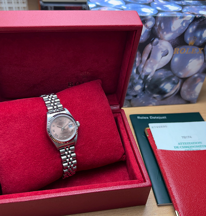  2002 Ladies' Rolex Oyster Datejust 18K WG/SS Wristwatch Ref. 79174